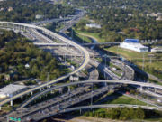 Interstate 10 and Interstate 45 near Downtown