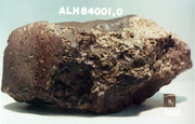 Antarctic meteorite, named ALH84001, from Mars.