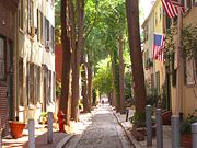 A street in the Washington Square West neighborhood.