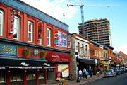 A small street, characteristic of the Byward Market