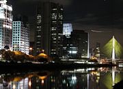 View of a financial district in S�o Paulo, Brazil.