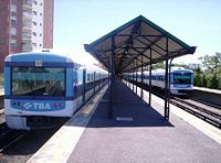 Suburban train on Tigre Station