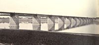 Samuel Bourne. 1870. Railway Bridge across the Jumna at Allahabad. Kipling lived in Allahabad from 1887 to 1889 and likely crossed this bridge numerous times.