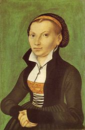 Katharina von Bora, Luther's wife, by Lucas Cranach the Elder, 1526