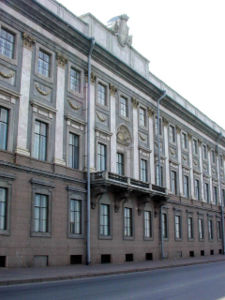 Façade of the Larger Marble Palace built by Luigi Vanvitelli's pupil Antonio Rinaldi.