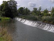 Weir at Swineford Lock.