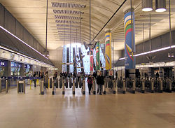 Canary Wharf tube station (Jubilee line)