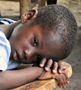 haiti child thinking