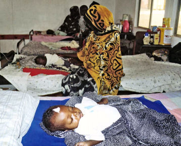 Some of the beneficiaries of the SOS Clinic, Mogadishu