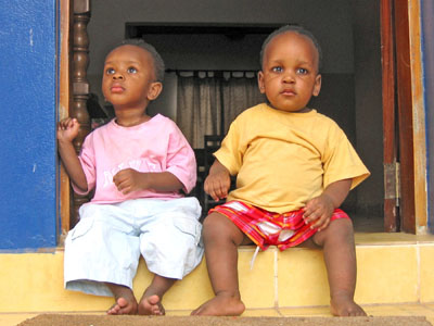 An early friendship at the SOS transit home, Bakoteh