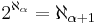 2^{\aleph_\alpha} = \aleph_{\alpha + 1}