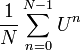 \frac{1}{N} \sum_{n=0}^{N-1}U^n