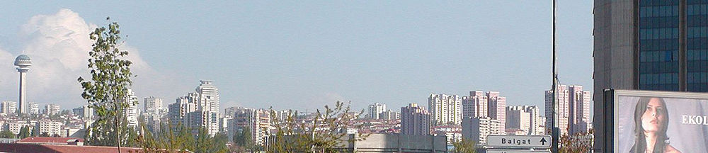 Panoramic view of Ankara, with Atakule Tower seen at left