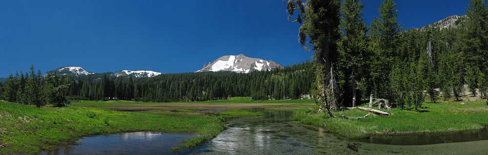 Kings Creek with Lassen Peak on the horizon