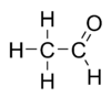 Flat structure of acetaldehyde