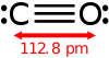 Structure of the carbon monoxide molecule