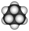 3D structure of a cyclohexane molecule