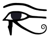 Eye of Horus bw.svg