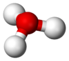 Ball-and-stick model of the hydronium ion