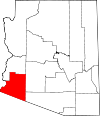 Map of Arizona highlighting Yuma County.svg