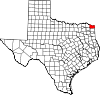 Bowie County map