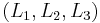 (L_{1}, L_{2}, L_{3})