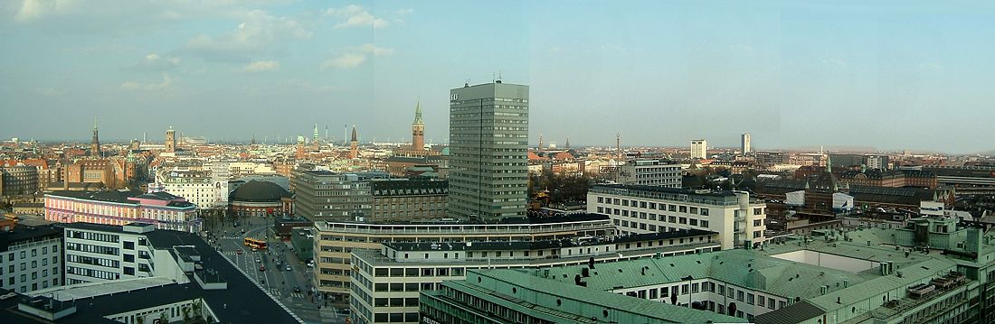 Panorama of inner city Copenhagen