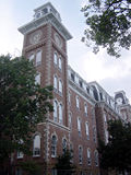 Old Main, most recognizable and oldest building of the University of Arkansas.