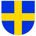 Azure-Cross-Or-Heraldry.svg