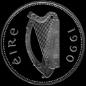 £1 coin (obverse) Irish Harp