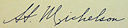 Albert Abraham Michelson's signature