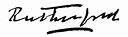 Ernest Rutherford's signature