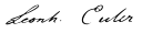 Leonhard Euler's signature