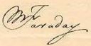 Michael Faraday's signature