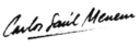 Carlos Menem's signature