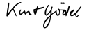 Kurt Gödel's signature