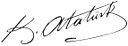 Mustafa Kemal Atatürk's signature