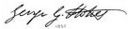 George Stokes's signature