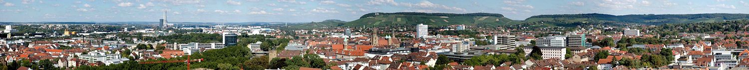 150°-panorama of Heilbronn's city centre