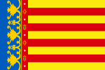 Flag of the Land of Valencia (2x3 ratio).svg