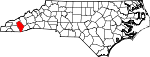 State map highlighting Jackson County