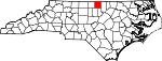 State map highlighting Person County