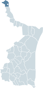 Location Nuevo Laredo within Tamaulipas