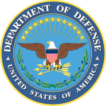 Seal of the United States Department of Defense.