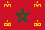 Variant flag of  Morocco