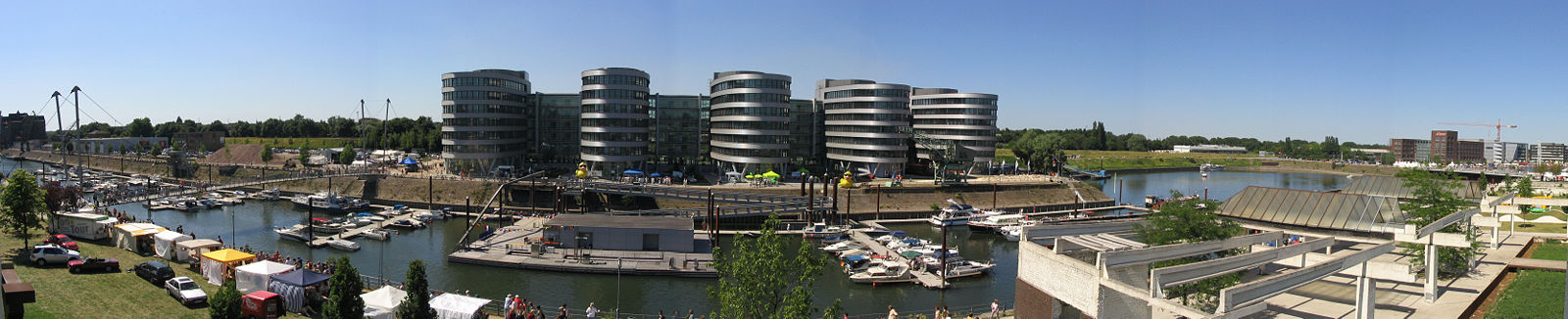 Duisburg's inner harbour.