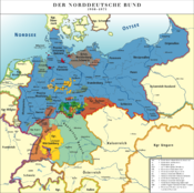 Map of the North German Confederation