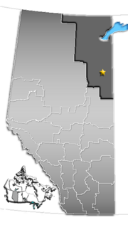 Location of Fort McMurray within census division number 16, Alberta, Canada.