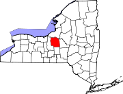 Map of New York highlighting Onondaga County.svg