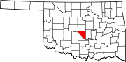 Cleveland County map